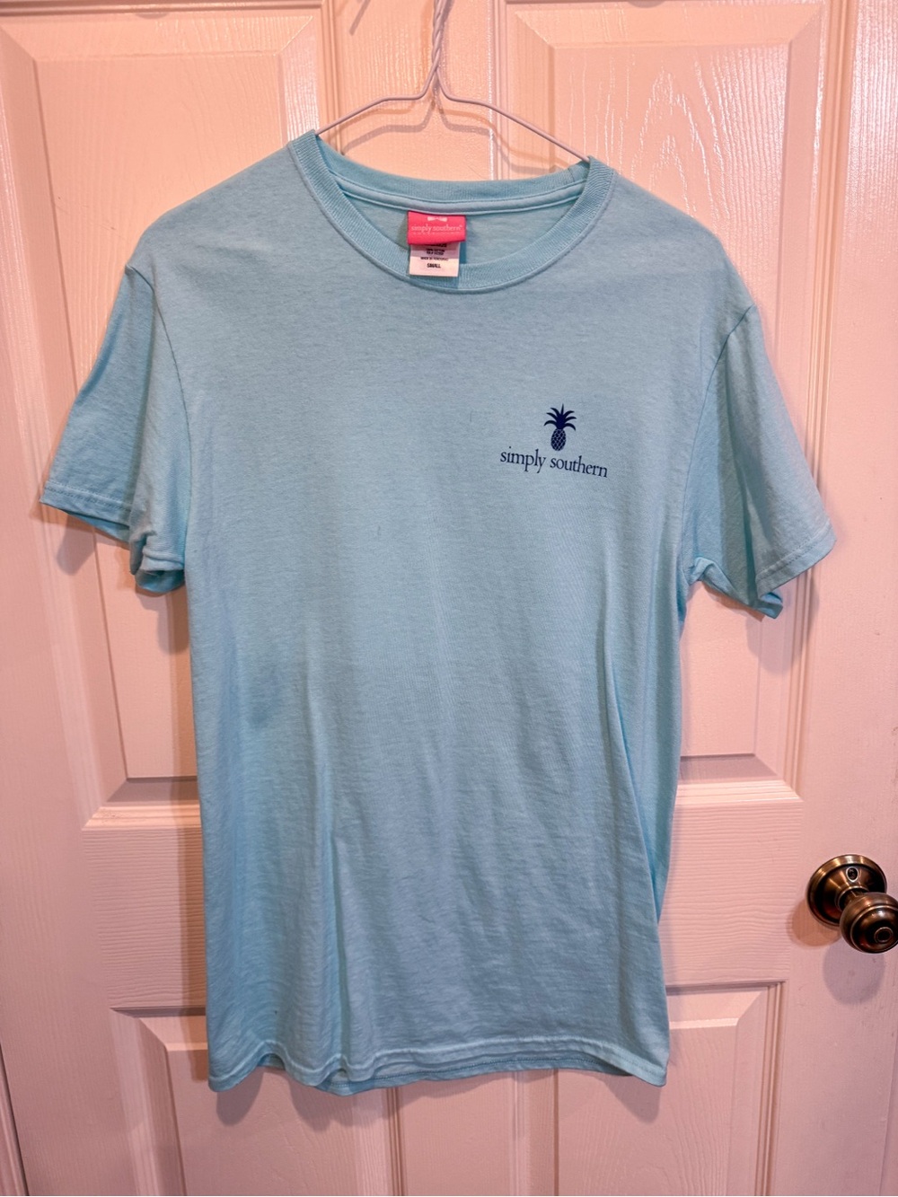 Simply Southern American By Birth Patriotic Graphic Tee Size S